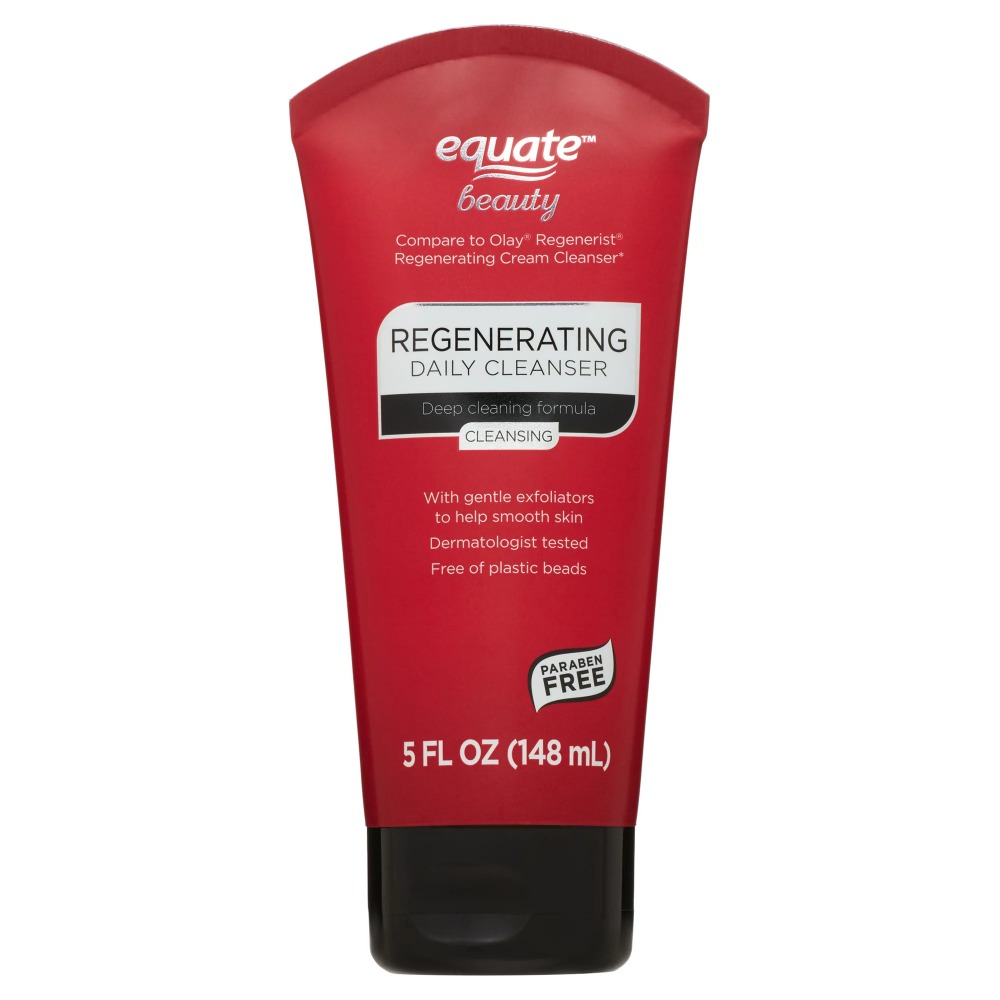 Equate Beauty Cleansing Deep Cleaning Formula Regenerating Daily Cleanser Tube, 5 fl oz