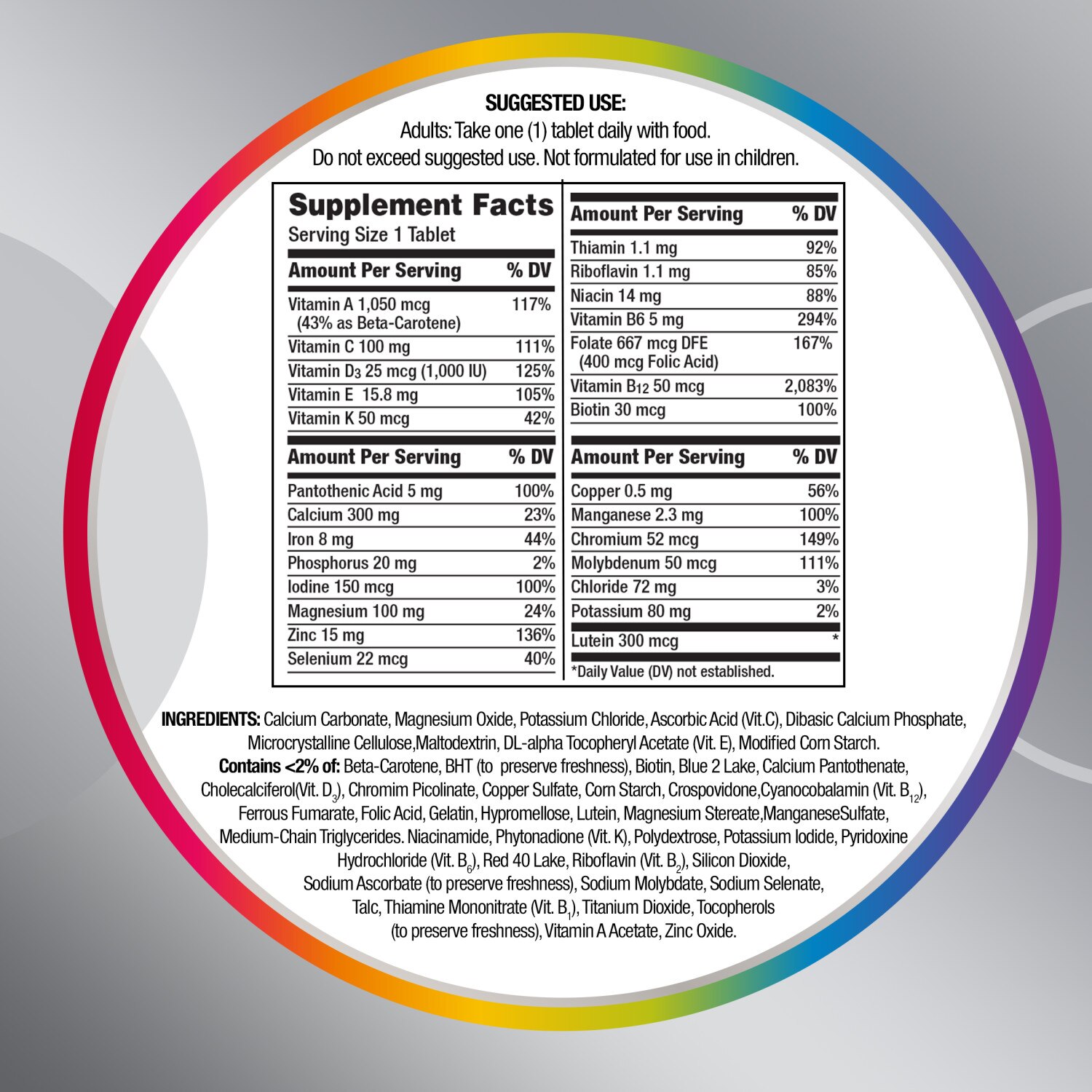 Centrum Silver Multivitamin for Women 50+ Tablets, 200 CT - Image 2